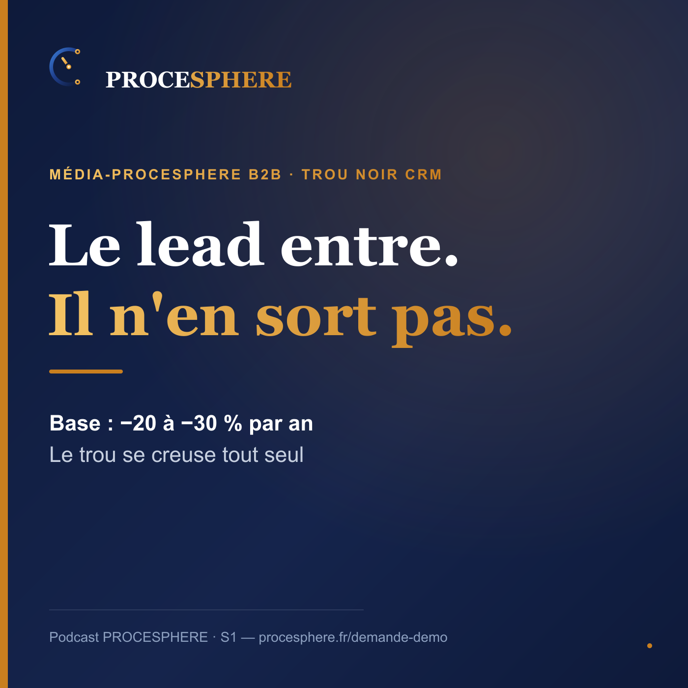 Cover podcast S1 — Le trou noir entre le formulaire et le CRM