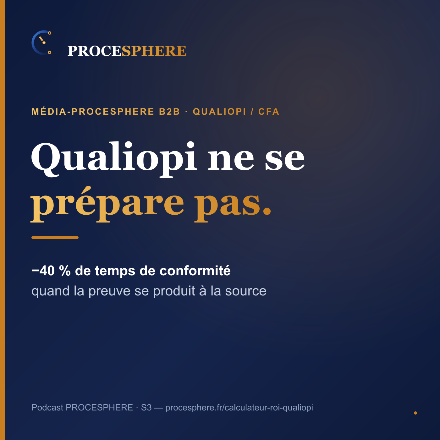 Cover podcast S3 — Qualiopi / CFA : industrialiser la production documentaire